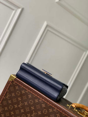LV M14342 Louis Vuitton Twist MM Slim Bag Navy Blue - Default Title - View 4