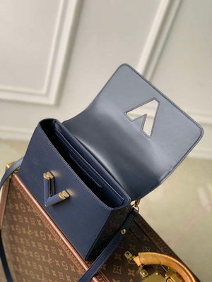 LV M14342 Louis Vuitton Twist MM Slim Bag Navy Blue - Default Title - View 9