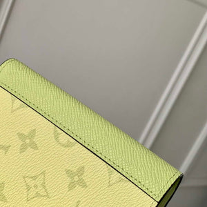 LV M14115 Louis Vuitton Passport Cover Taigarama Lemon Yellow - Default Title - View 4
