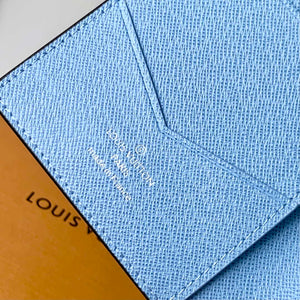LV M14358 Louis Vuitton Passport Cover Taigarama Blue - Default Title - View 8