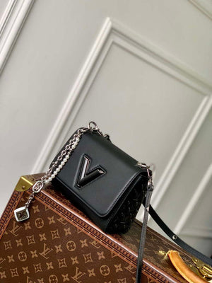 LV M14636 Louis Vuitton Twist PM Slim Bag Black - Default Title - View 2