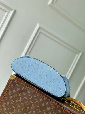 LV M14676 Louis Vuitton Christopher MM Backpack Blue - Default Title - View 4