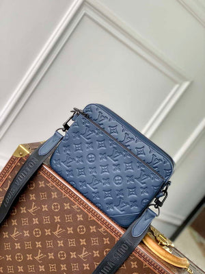 LV M14785 Louis Vuitton Trio Messenger Bag Navy Blue - Default Title - View 1