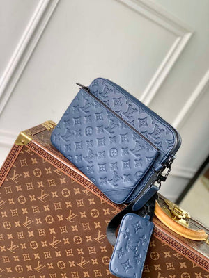 LV M14785 Louis Vuitton Trio Messenger Bag Navy Blue - Default Title - View 2