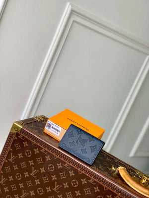 LV M14786 Louis Vuitton Pocket Organizer Navy Blue - Default Title - View 1