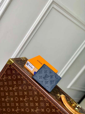 LV M14787 Louis Vuitton Multiple Wallet Navy Blue - Default Title - View 1