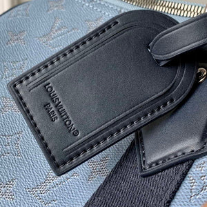 LV M14837 Louis Vuitton Keepall Bandouliere 50 Bag Blue - Default Title - View 5