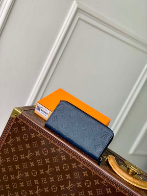 LV M14847 Louis Vuitton Zippy Wallet Horizontal Navy Blue - Default Title - View 2
