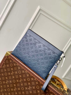 LV M14914 Louis Vuitton Pochette To-Go Bag Navy Blue - Default Title - View 3