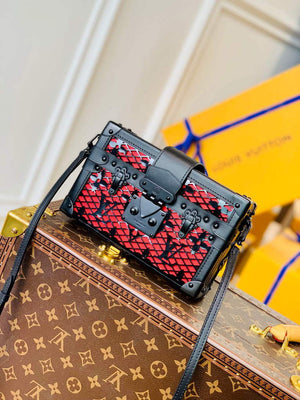 LV M20353 Louis Vuitton Petite Malle Handbag Black - Default Title - View 1