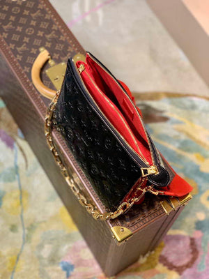LV M20369 Louis Vuitton Coussin PM Bag Patent calfskin Black - Default Title - View 8
