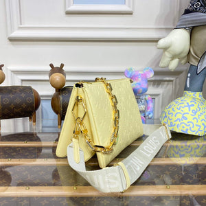 LV M20378 Louis Vuitton Coussin PM Bag lemon yellow - Default Title - View 3
