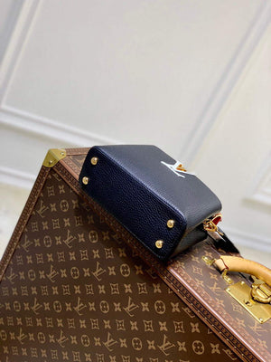 LV M20704 Louis Vuitton Capucines Mini Handbag Black - Default Title - View 4