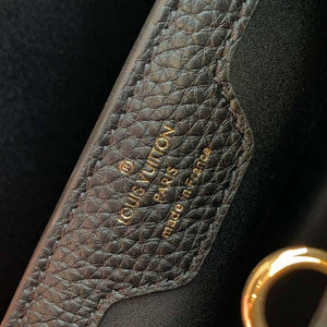 LV M20708 Louis Vuitton Capucines MM Handbag Black - Default Title - View 8