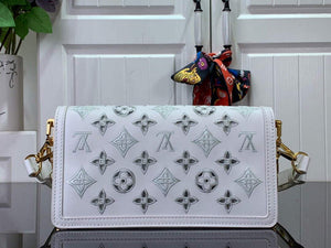LV M20739 Louis Vuitton Dauphine East West Handbag White - Default Title - View 3