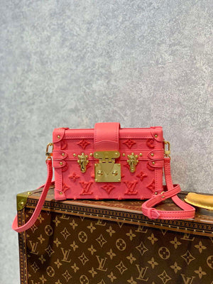LV M20745 Louis Vuitton Petite Malle Handbag Fluo Pink - Default Title - View 1