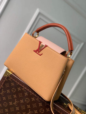 LV M20784 Louis Vuitton Capucines MM Handbag Wood Brown - Default Title - View 2