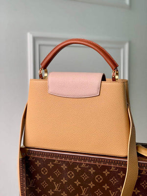 LV M20784 Louis Vuitton Capucines MM Handbag Wood Brown - Default Title - View 3