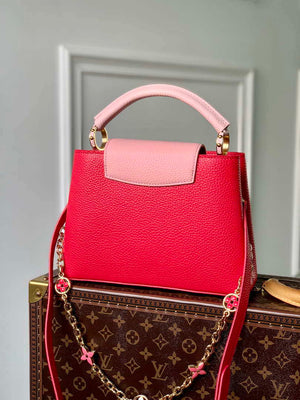 LV M20845 Louis Vuitton Capucines BB Handbag Red - Default Title - View 3