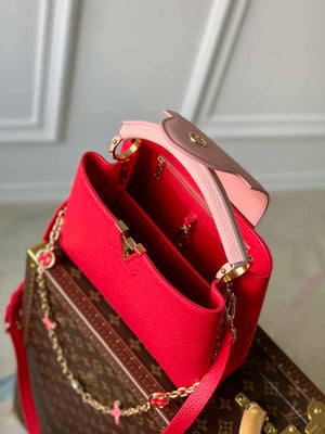 LV M20845 Louis Vuitton Capucines Mini Handbag Red - Default Title - View 9