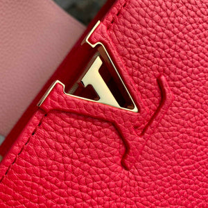 LV M20845 Louis Vuitton Capucines MM Handbag Red - Default Title - View 8