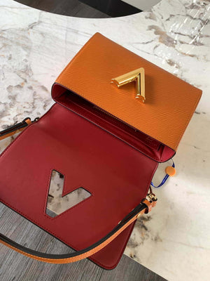 LV M20846 Louis Vuitton Twist MM Bag Epi Brown - Default Title - View 7