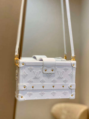LV M20847 Louis Vuitton Petite Malle Handbag White - Default Title - View 2