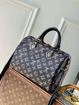 LV M20852 Louis Vuitton Speedy Bandouliere 25 Handbag Black - Default Title - View 2