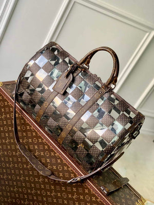 LV M20864 Louis Vuitton Keepall Bandouliere 50 Travel Bag - Default Title - View 1