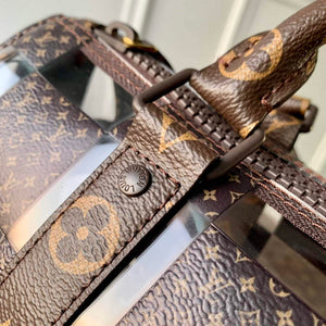 LV M20872 Louis Vuitton Keepall Bandouliere 25 Bag Brown - Default Title - View 8