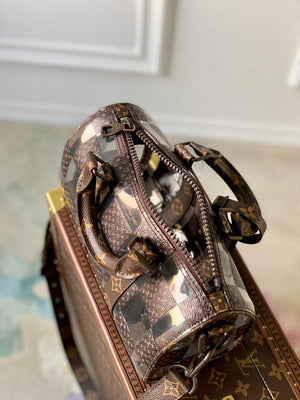 LV M20872 Louis Vuitton Keepall Bandouliere 25 Bag Brown - Default Title - View 9