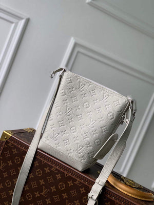 LV M20875 Louis Vuitton Hobo Cruiser PM Bag White - Default Title - View 3
