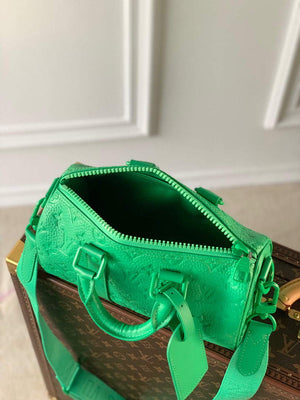 LV M20929 Louis Vuitton Keepall Bandouliere 25 Bag Minty Green - Default Title - View 5