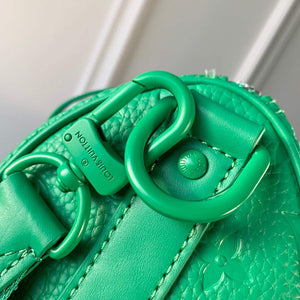 LV M20929 Louis Vuitton Keepall Bandouliere 25 Bag Minty Green - Default Title - View 7