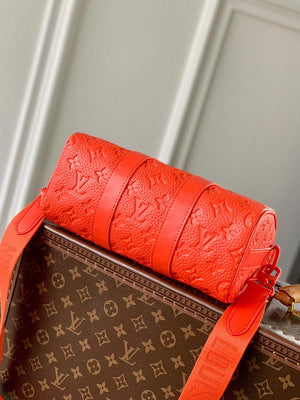 LV M20930 Louis Vuitton Keepall Bandouliere 25 Bag Orange - Default Title - View 3