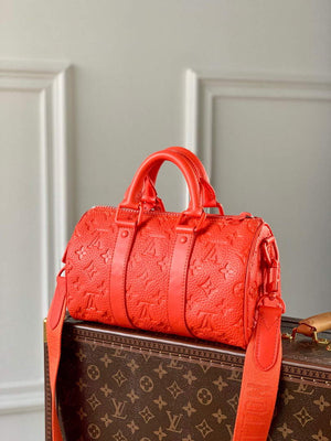 LV M20930 Louis Vuitton Keepall Bandouliere 25 Bag Orange - Default Title - View 4