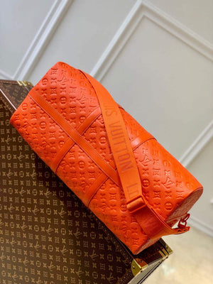 LV M20963 Louis Vuitton Keepall Bandouliere 50 Bag Orange - Default Title - View 4