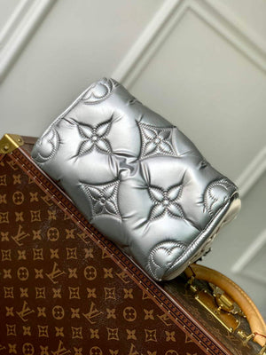 LV M20973 Louis Vuitton Speedy Bandouliere 25 Handbag Silver - Default Title - View 4