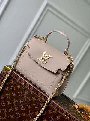 LV M21052 Louis Vuitton Lockme Ever Mini Handbag Greige - Default Title - View 1