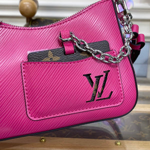 LV M21091 Louis Vuitton Marellini Bag Epi Leather Rose Miami Pink - Default Title - View 5