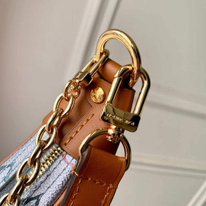 LV M21183 Louis Vuitton Loop Baguette Handbag Blue - Default Title - View 7