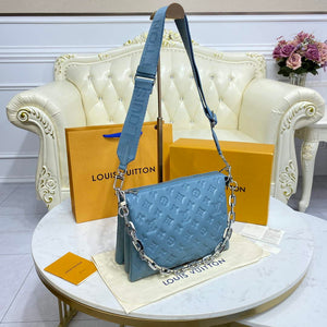 LV M21197 Louis Vuitton Coussin PM Bag haze blue - Default Title - View 2