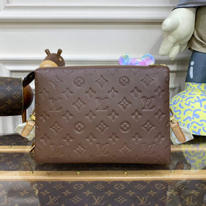 LV M21263 Louis Vuitton Coussin PM Bag Taupe Brown - Default Title - View 1