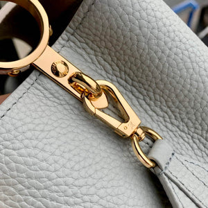 LV M21296 Louis Vuitton Capucines MM Bag Steeple Gray / Greige - Default Title - View 7