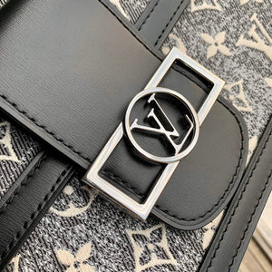 LV M21458 Louis Vuitton Dauphine MM Bag Grey - Default Title - View 7