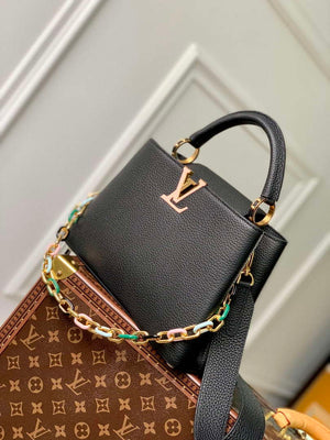 LV M21641 Louis Vuitton Capucines BB Handbag Black - Default Title - View 2