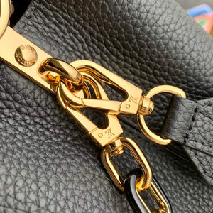 LV M21641 Louis Vuitton Capucines MM Handbag Black - Default Title - View 6