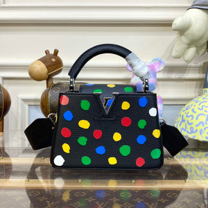 LV M21663 Louis Vuitton LV x YK Capucines Mini Bag Black - Default Title - View 1