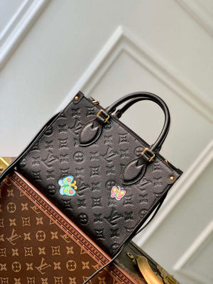 LV M21732 Louis Vuitton LV x YK OnTheGo PM Bag Black - Default Title - View 3
