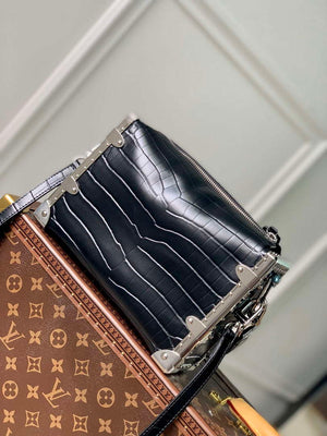 LV M21741 Louis Vuitton Side Trunk PM Bag Black Crocodile pattern - Default Title - View 2
